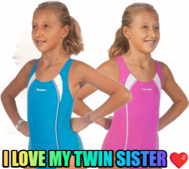 Twins Sisters GIF - Twins Sisters Swimsuit GIFs
