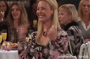 Excited Phoebe GIF - Friends Phoebe Laugh GIFs
