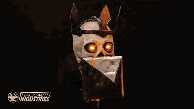 a picture of a robot with a fire coming out of its mouth