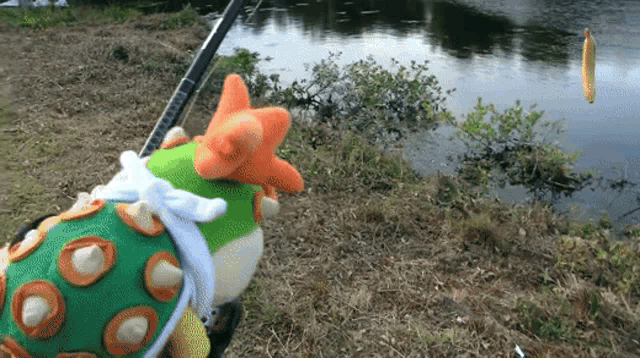 Sml Bowser Junior GIF - Sml Bowser Junior Fishing GIFs