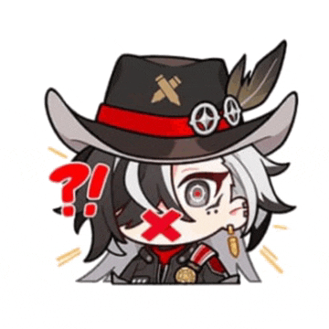 a cartoon character is wearing a cowboy hat and has a question mark on his face