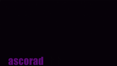 purple letters on a black background including the letters s c and o