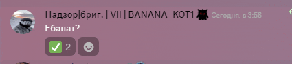 a screenshot of a conversation with a person named banana kot