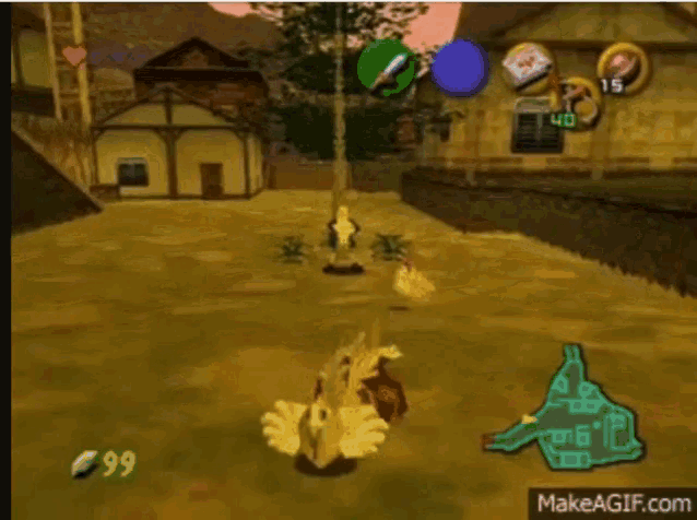 Zelda Chicken GIF - Zelda Chicken Dead GIFs