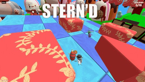 a screenshot of a video game with the name stern 'd on it