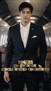 rogers co-founder of the circle united community stands in front of a plane