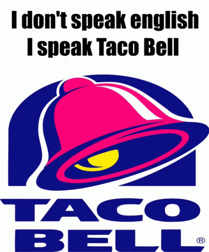 Taco Bell English GIF - Taco Bell English I Dont Know GIFs