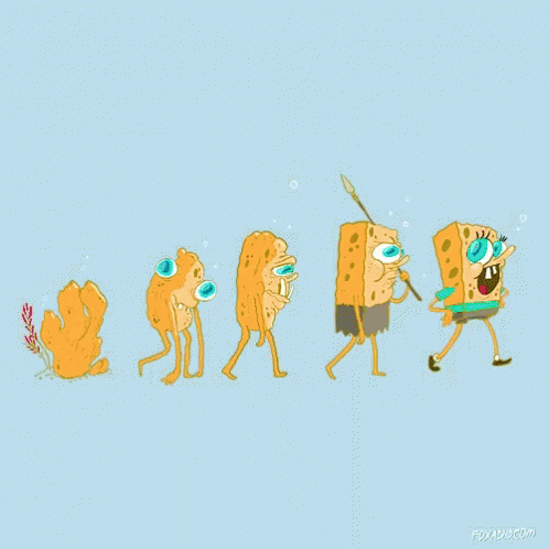 Spongebob Evolution GIF - Spongebob Evolution Silly GIFs