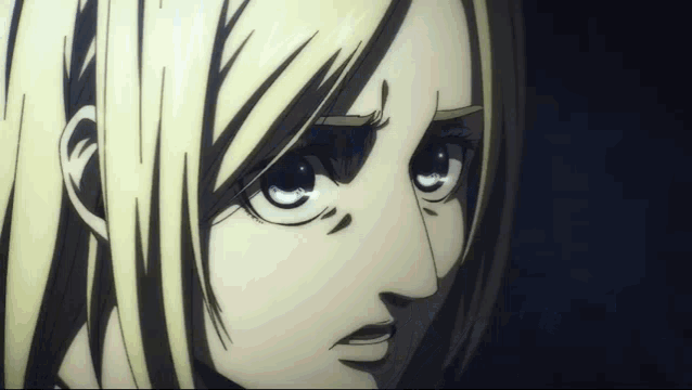 a close up of a cartoon character 's face