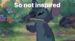 So Not Inspired Frustrated GIF - So Not Inspired Frustrated Stitch GIFs