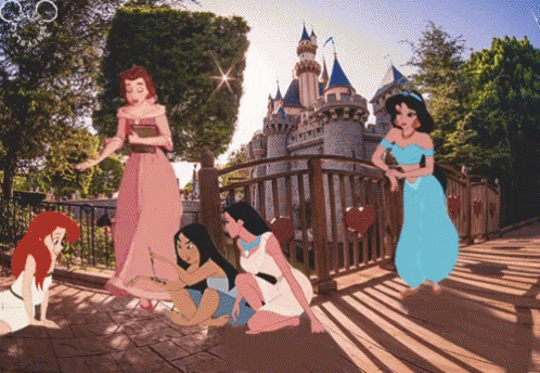 Disney Princesses Crossover GIF - Disney Princesses Crossover Awesome Edit GIFs