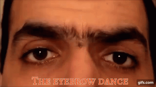 Unibrow Dance Eyebrow Dance GIF - Unibrow Dance Eyebrow Dance GIFs
