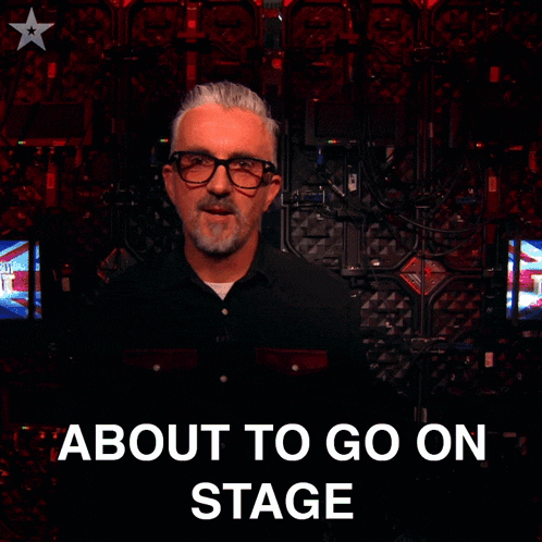 About To Go On Stage Come With Me Markus Birdman GIF - About To Go On Stage Come With Me Markus Birdman Britain'S Got Talent GIFs