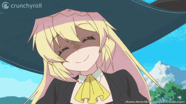a picture of a girl with a crunchyroll logo on the bottom