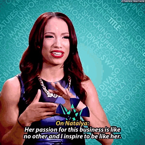 a woman says on natalya her passion for this business is like no other and i inspire to be like her ..