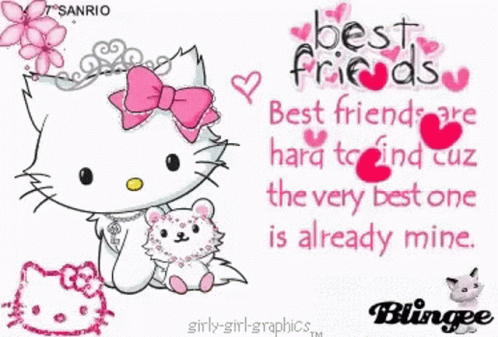 Bffs Forever Best Friends GIF - Bffs Forever Best Friends Hello Kitty GIFs
