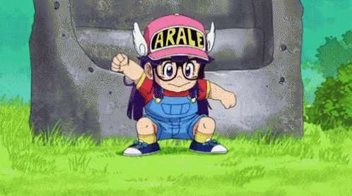 Arale Punch GIF - Arale Punch Strong GIFs