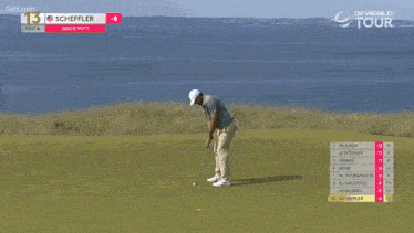 two men playing golf on a golf course with the words dr world tour on the bottom of the screen