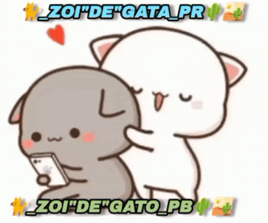 a cartoon drawing of a cat and a dog with the words zoi de gata pr