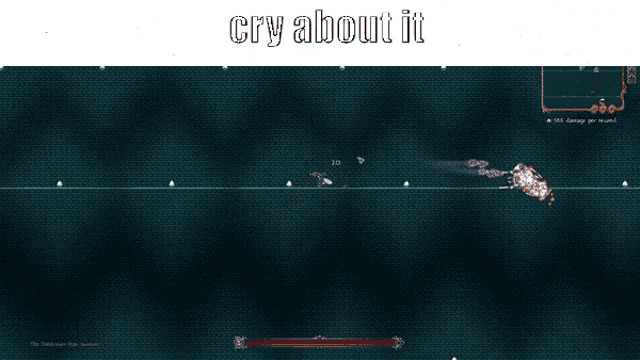 a screenshot of a video game with the words cry about it on the bottom