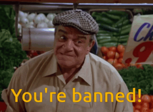 Seinfeld Youre Banned GIF