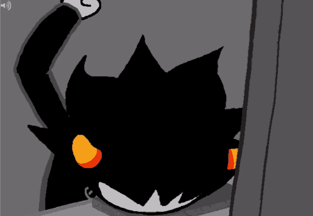 a cartoon drawing of a cat with the word bonk in red