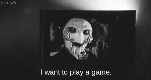 I Want To Play A Game - Game GIF - Saw Trapped I Want To Play A Game GIFs