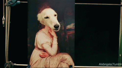 Now That'S Art... GIF - Dog Head Painting GIFs