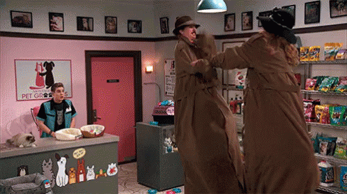 Trench-coat Fight GIF - Nicky Ricky Dicky Dawn Fight Trench Coat GIFs
