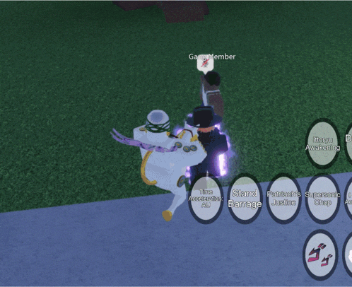 a screenshot of a video game shows a character named gang member
