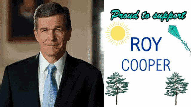 Roy Cooper North Carolina GIF - Roy Cooper North Carolina Proud To Support GIFs
