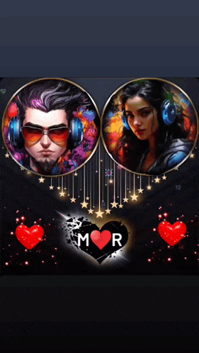 a picture of a man and a woman with the names muro and rüya on them