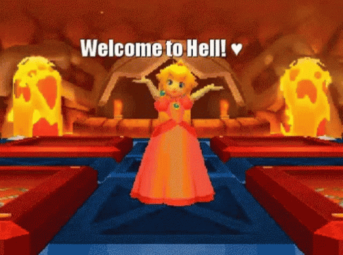 Hell Princess Peach GIF - Hell Princess Peach Welcome To Hell GIFs