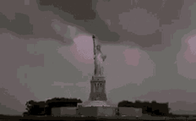 Statue Of Liberty Lightning GIF - Statue Of Liberty Lightning 2020 GIFs