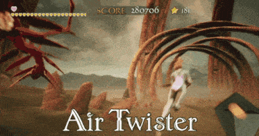 a video game called air twister with a score of 280706