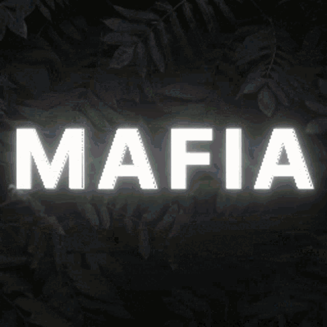 a pixelated image of the letter f on a dark background with leaves in the background