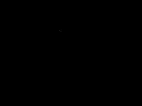 a woman wearing glasses is smiling in front of a starry night sky