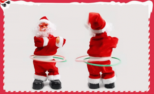 Hoola Hoop Santa Dancing GIF - Hoola Hoop Santa Dancing Santa Dance GIFs