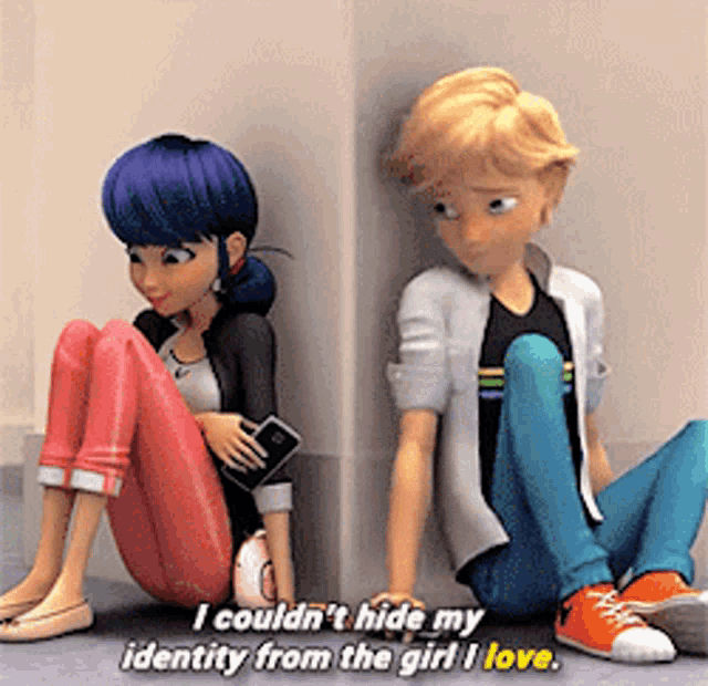 Miraculous Tales Of Ladybug And Cat Noir Adrienette GIF - Miraculous Tales Of Ladybug And Cat Noir Adrienette Marinette GIFs