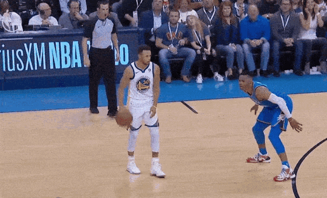 Russel Westbrook Steph Curry GIF
