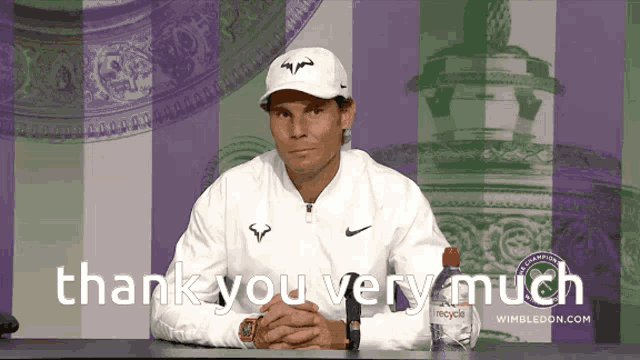 Thank You Very Much Rafael Nadal GIF - Thank You Very Much Thank You Rafael Nadal GIFs