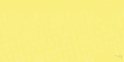 a cartoon character with glasses is standing in front of a yellow background with the words out m 'en written on it .