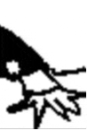 a black and white drawing of a police officer 's hand with a star on his cuff .