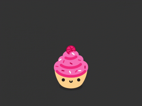 Cupcake Happy GIF - Cupcake Happy Hop GIFs