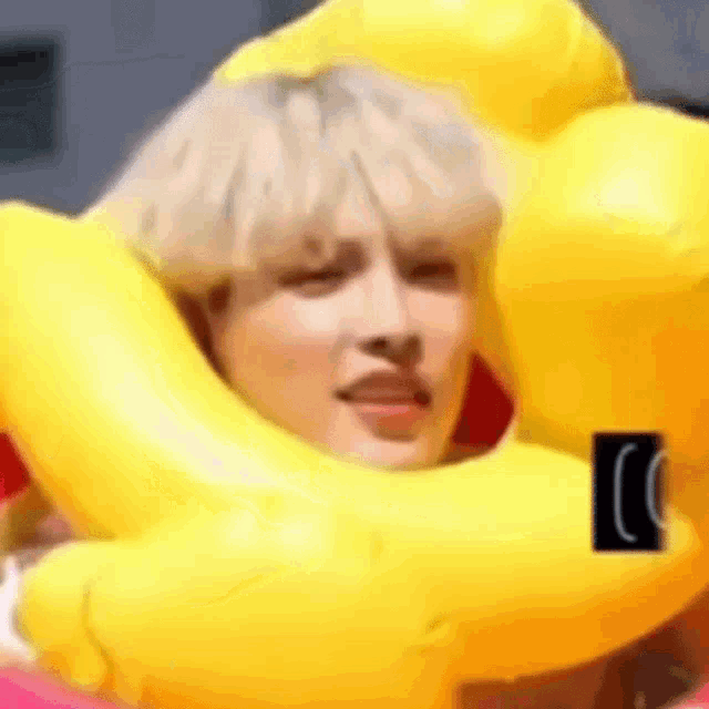 a close up of a person wearing a life preserver .