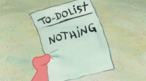 Patrick To Do List GIF - Patrick To Do List Nothing GIFs
