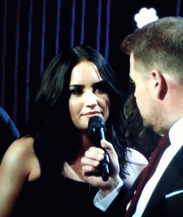 Demi Lovato James Corden GIF - Demi Lovato James Corden Bitch GIFs