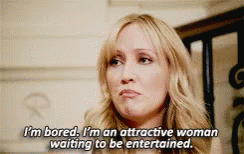 Donna West Wing GIF - Donna West Wing Im Bored Im I Natrrractive Woman Waiting To Be Entertained GIFs