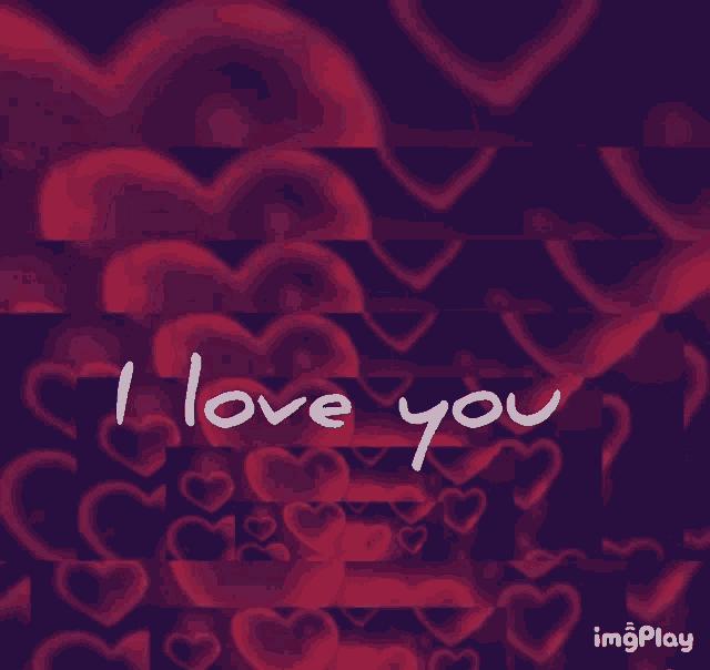 a collage of hearts with the words i love you in the middle
