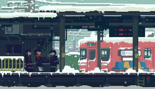Waiting Snow GIF - Waiting Snow Train Station GIFs